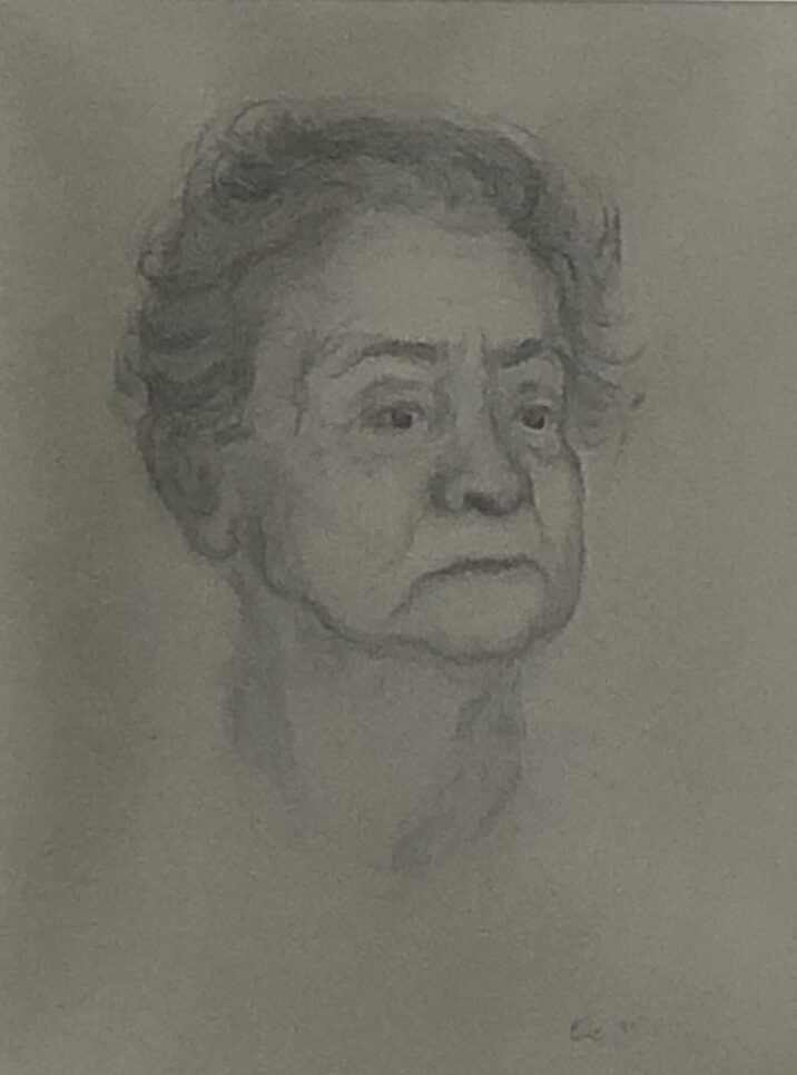 DRAWING OF OLD PUERTO RICAN WOMAN, Morgan Library Portraits, Met Museum masterpiece portraits,